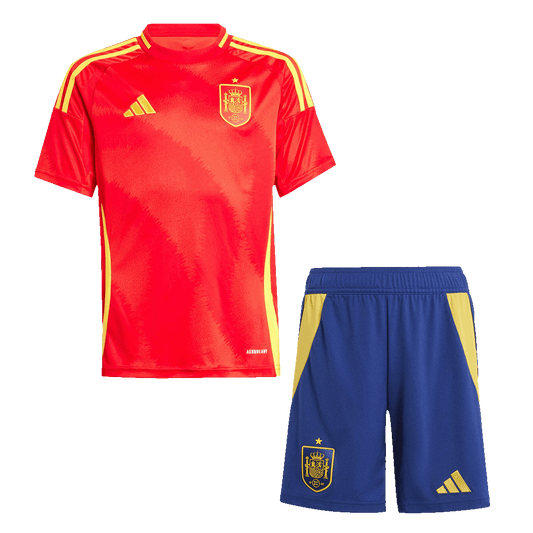 Spain Home Kids Soccer Jerseys Kit EURO 2024
