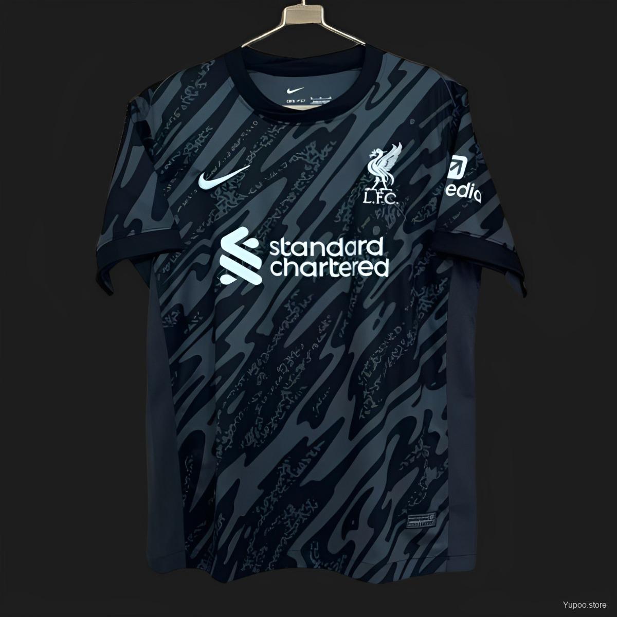 24/25 Liverpool Black Goalkeeper Fan Jersey