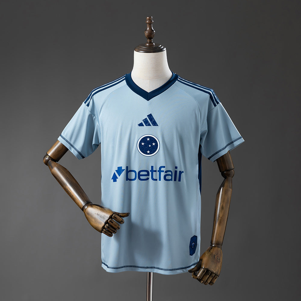 25/26 Cruzeiro Goalkeeper Blue Soccer Fan Jersey