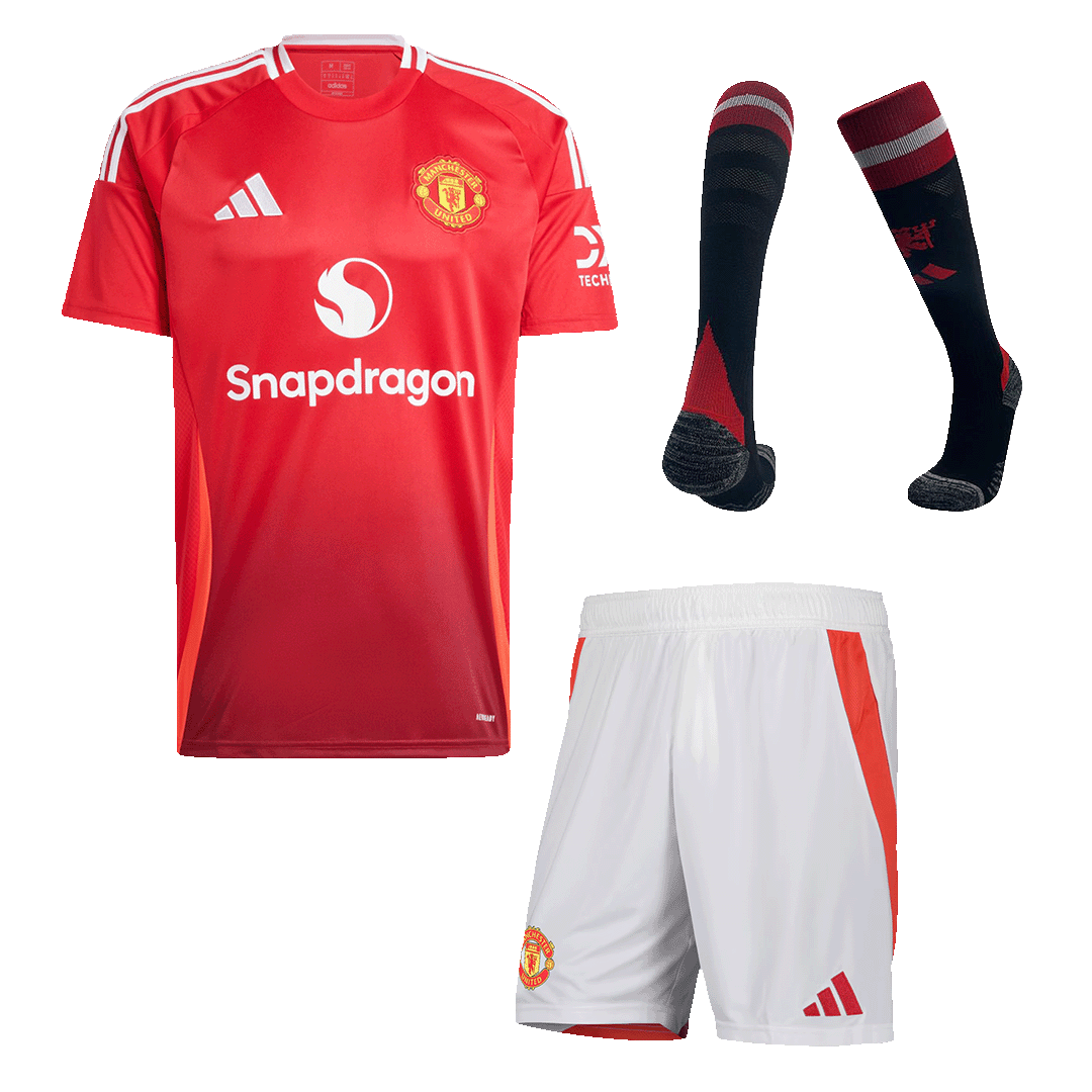 Manchester United Home Jerseys Full Kit 2024/25