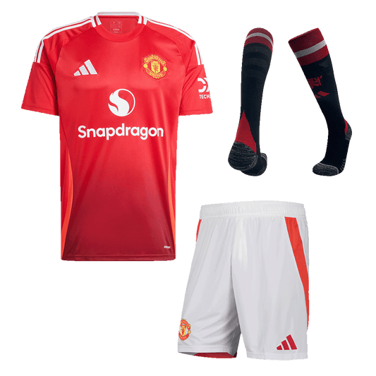 Manchester United Home Jerseys Full Kit 2024/25