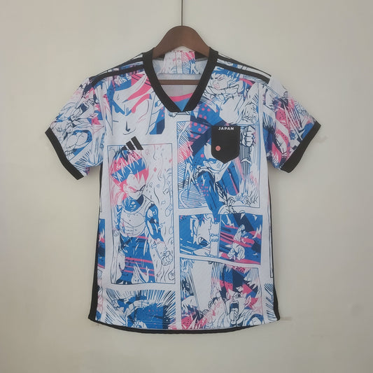 2022 World Cup Japan Anime White Soccer Fan Jersey