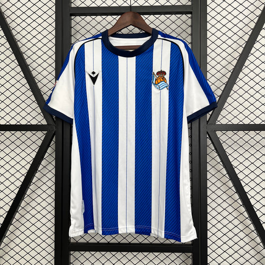 25/26 Real Sociedad Home Soccer Fan Jersey