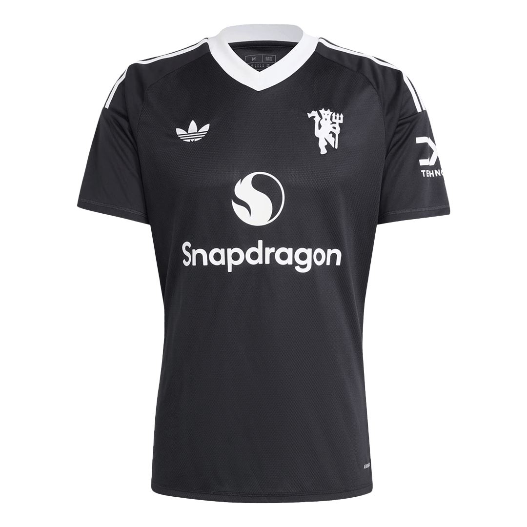 Manchester United Third Away Goalkeeper Soccer Jersey 2024/25 Black