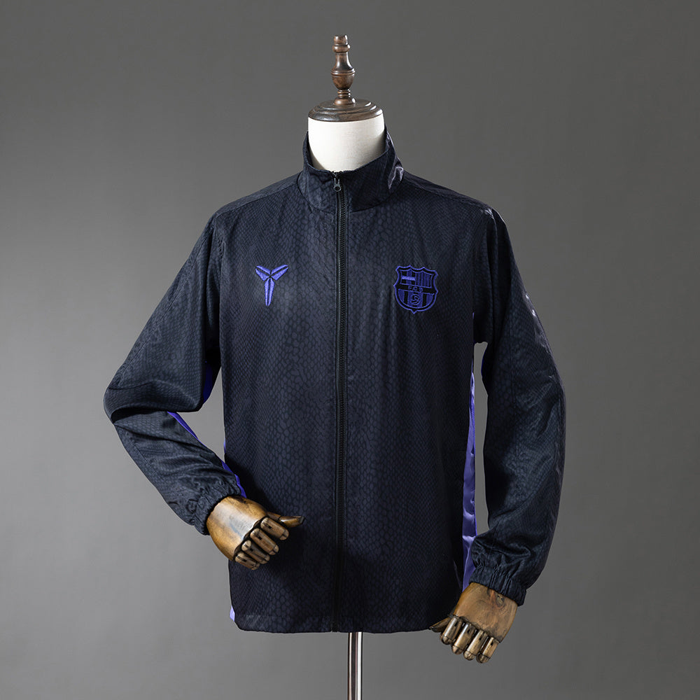25/26 Barcelona Black Windbreaker