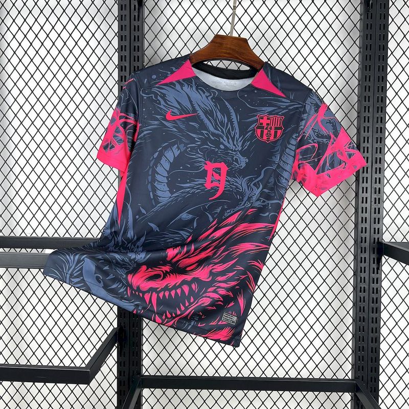 25/26 Barcelona dark blue and pink Dragon Special Fan Jersey
