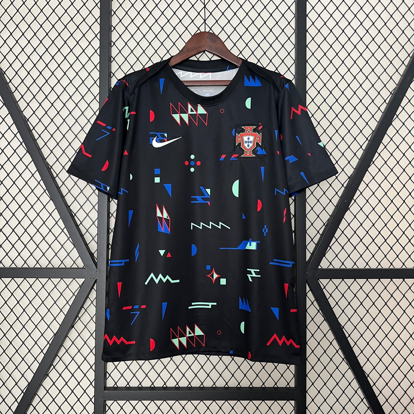 2024 Portugal Black Training Soccer Fan Jersey