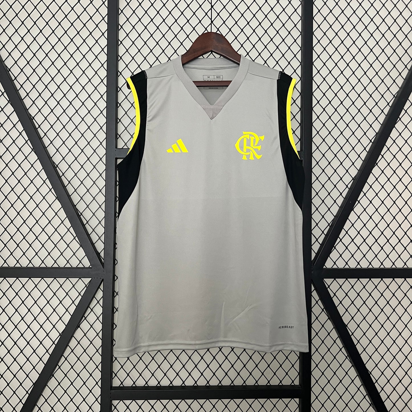 24/25 Flamengo Training Wear Gray Vest Sleeveless Football Fan Jersey
