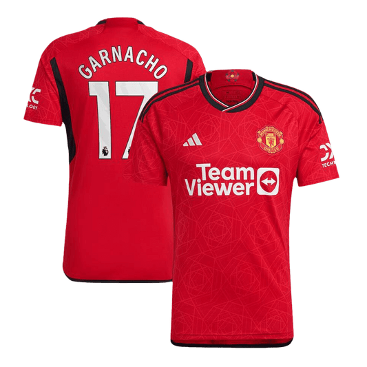 GARNACHO #17 Manchester United Home Soccer Jersey 2023/24
