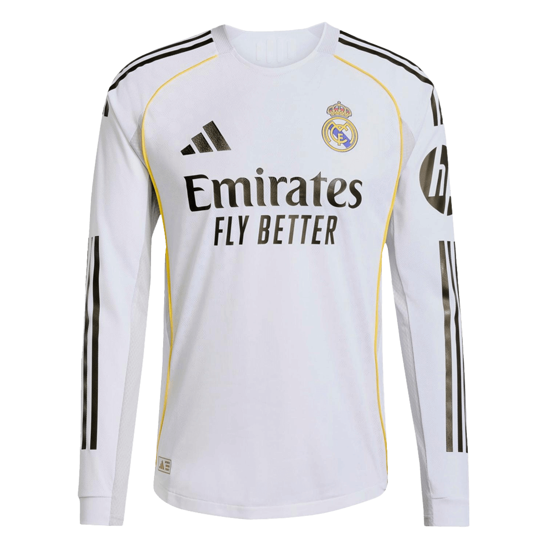 Stadium Jersey Long Sleeve Real Madrid Jersey Home 2025/26