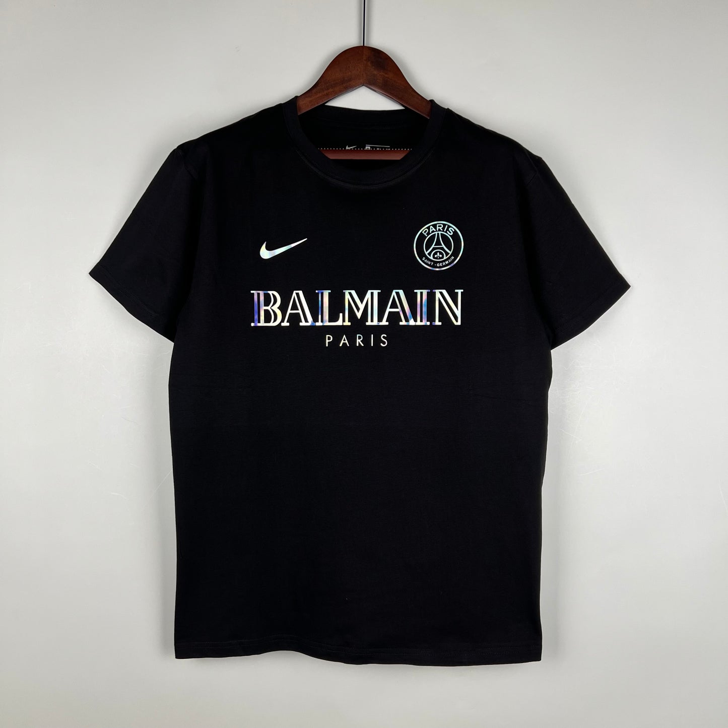 23/24 PSG Black Cotton T-shirt