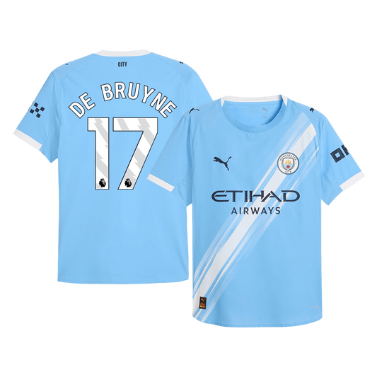 DE BRUYNE #17 Manchester City Home Stadium Jersey 2025/26