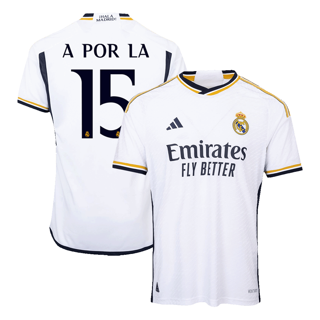 A POR LA #15 Real Madrid Home Premium Soccer Jersey 2023/24