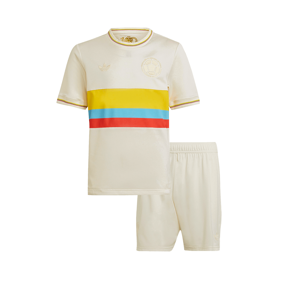 Colombia Kids Soccer Jerseys Kit 2024 100th Anniversary