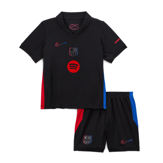 Barcelona Away Kids Soccer Jerseys Kit 2024/25 Spotify Logo Without Text