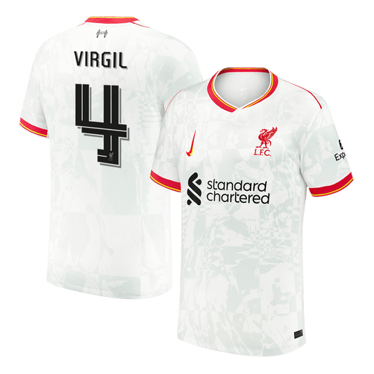 VIRGIL #4 Liverpool Third Away Soccer Jersey 2024/25 UCL