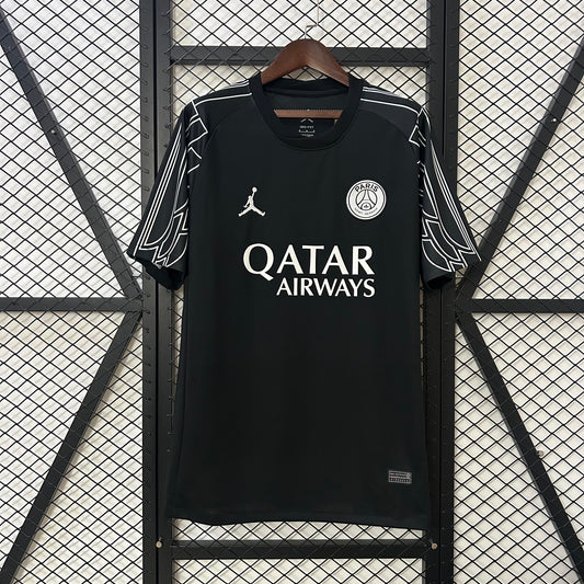 24/25 PSG Fourth Away Black Soccer Fan Jersey