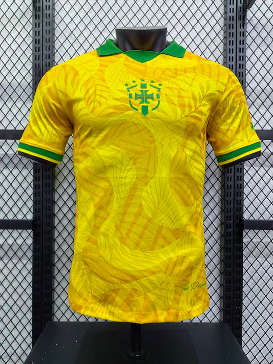 2024 Brazil Yellow Special Stadium Jersey