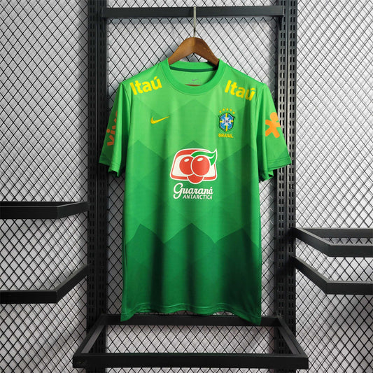 2022 World Cup Brazil Training Green Soccer Fan Jersey