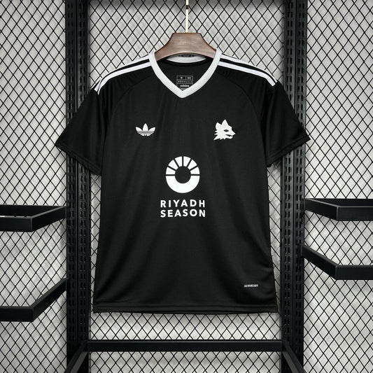 24/25 AS Roma Black Training Fan Jersey