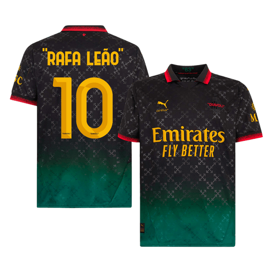 RAFA LEAO- #10 AC Milan Fourth Away Soccer Jersey 2024