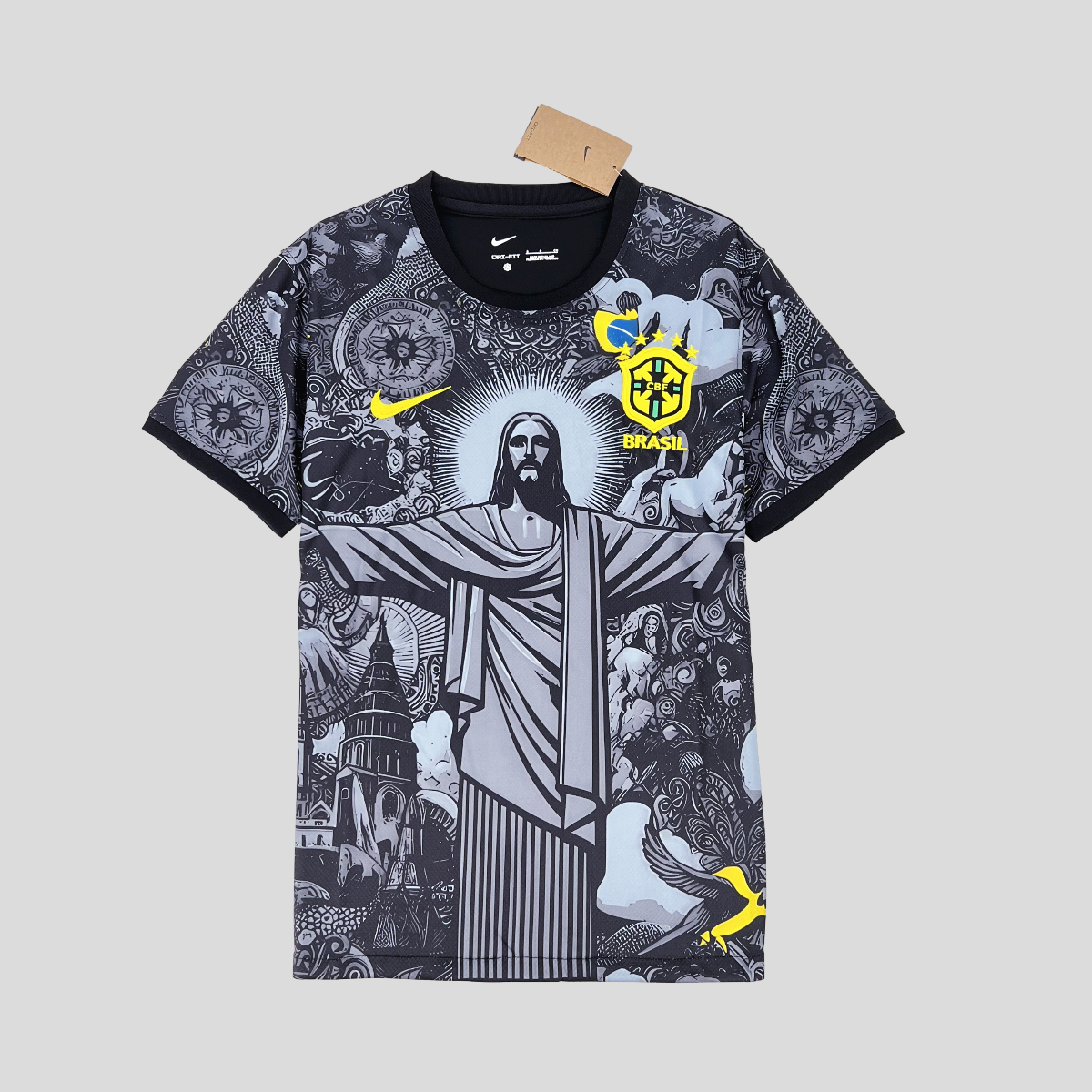 2024 Brazil Grey Jesus Special Edition Fan Jersey