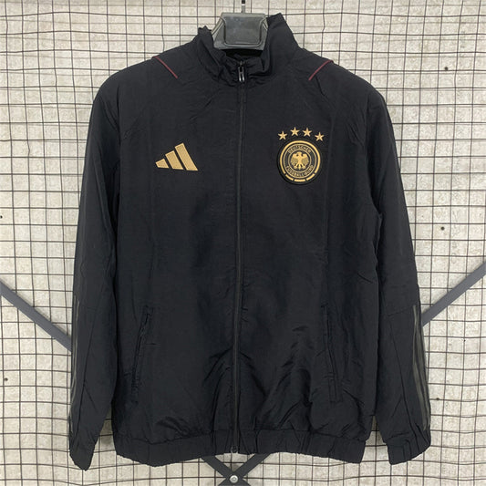 2025 Germany Black Windbreaker