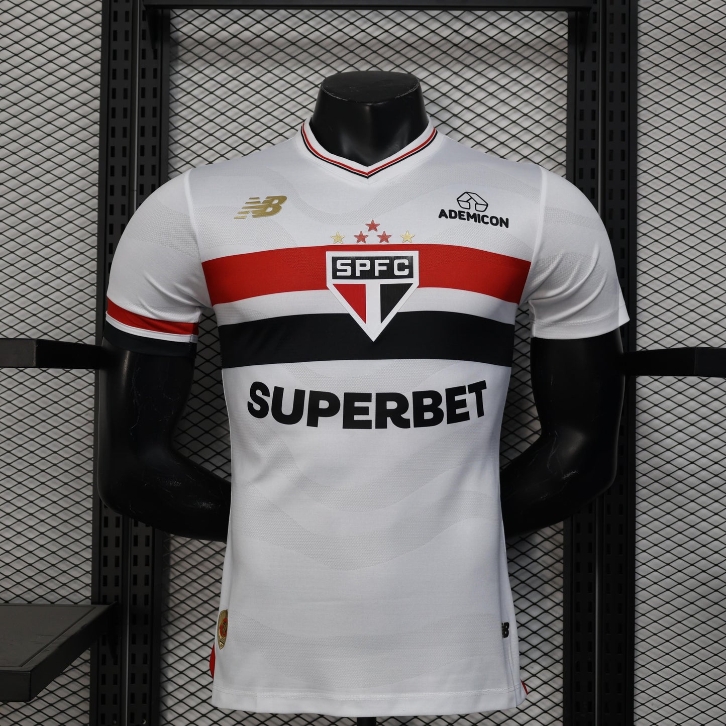 25/26 Sao Paulo home all sponsors Stadium Jersey