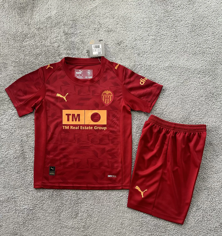 25/26 Valencia away red Kids Fan Jersey