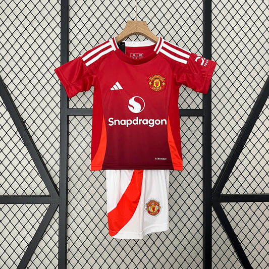 24/25 Manchester United home Kids Fan Jersey
