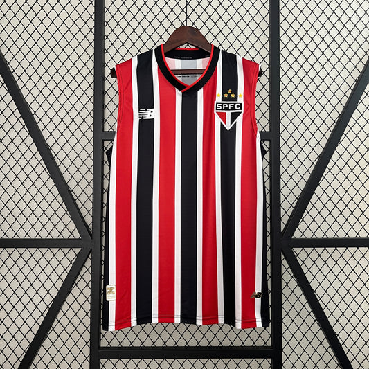 24/25 Sao Paulo Away Vest Sleeveless Football Fan Jersey
