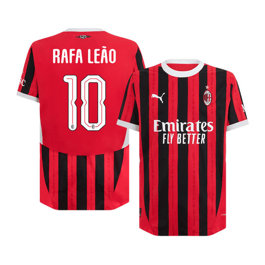 RAFA LEAO #10 AC Milan Home Premium Soccer Jersey 2024 UCL
