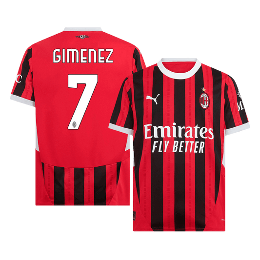 GIMENEZ #7 AC Milan Home Soccer Jersey 2024