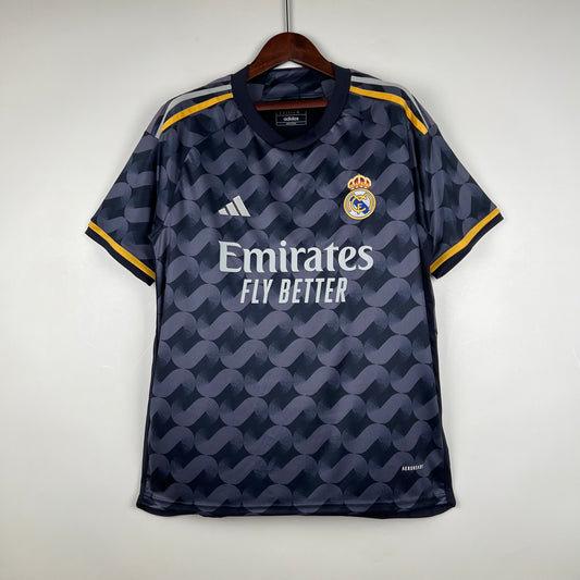 23/24 Real Madrid Away blac soccer Fan Jersey