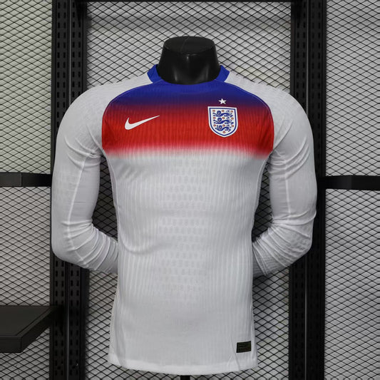 2025 England Home Long Sleeve Stadium Jersey