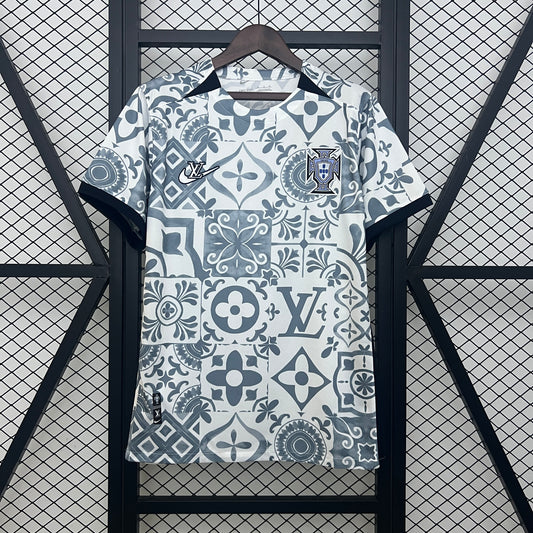2025 Portugal Special Edition Grey Soccer Fan Jersey