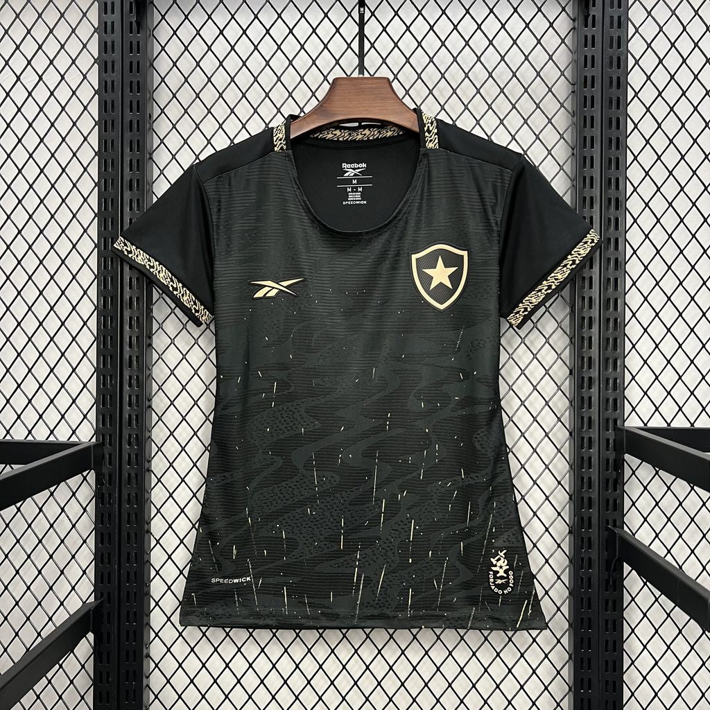 24/25 Botafogo Away Womens black soccer Fan Jersey