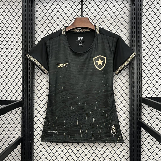 24/25 Botafogo Away Womens black soccer Fan Jersey