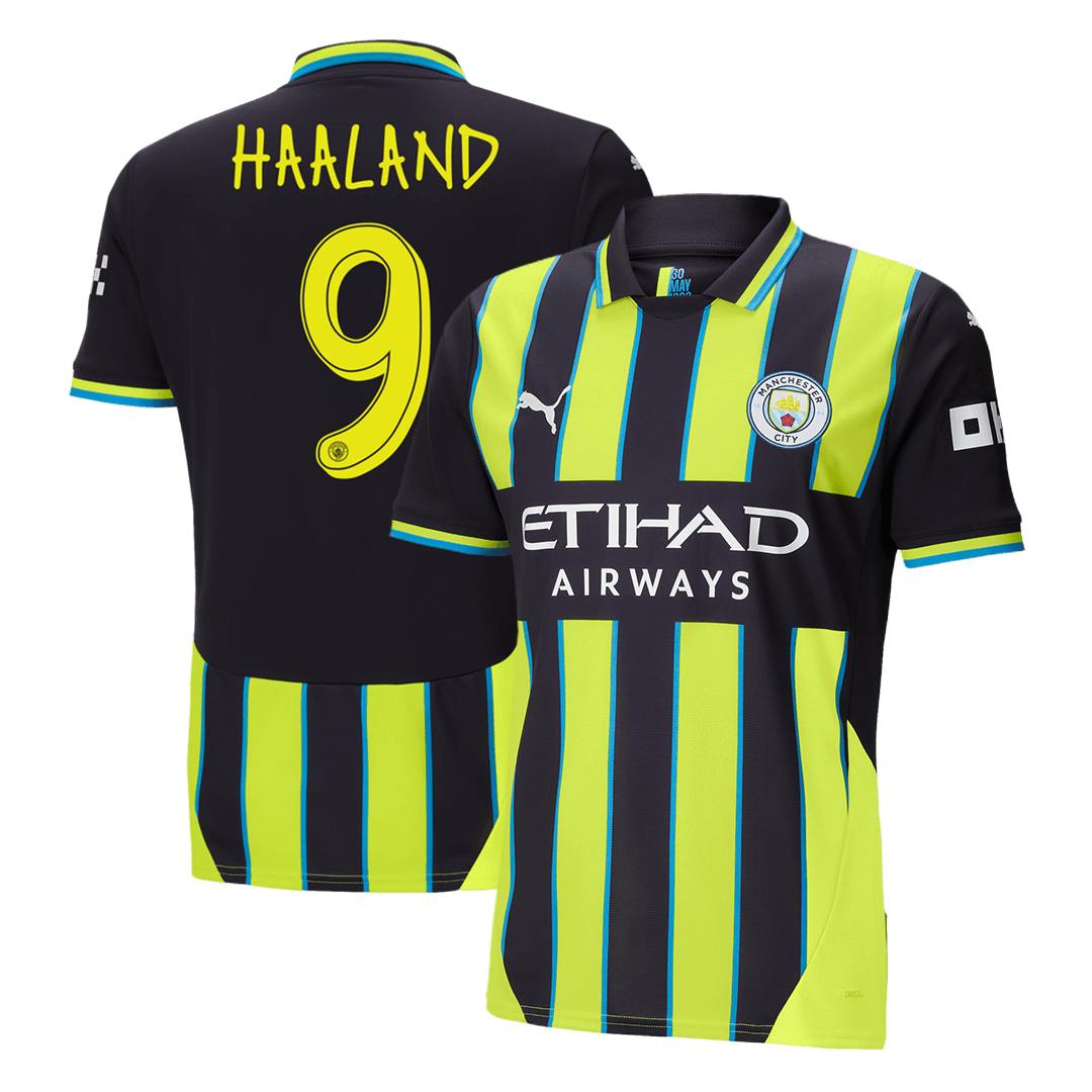 HAALAND #9 Manchester City Away Soccer Jersey 2024 UCL