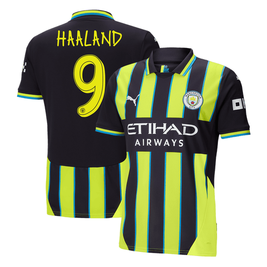 HAALAND #9 Manchester City Away Soccer Jersey 2024 UCL