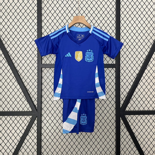 2024 Argentina Away Kids Fan Jersey