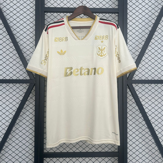 25/26 Flamengo Third Away All Sponsors Soccer Fan Jersey