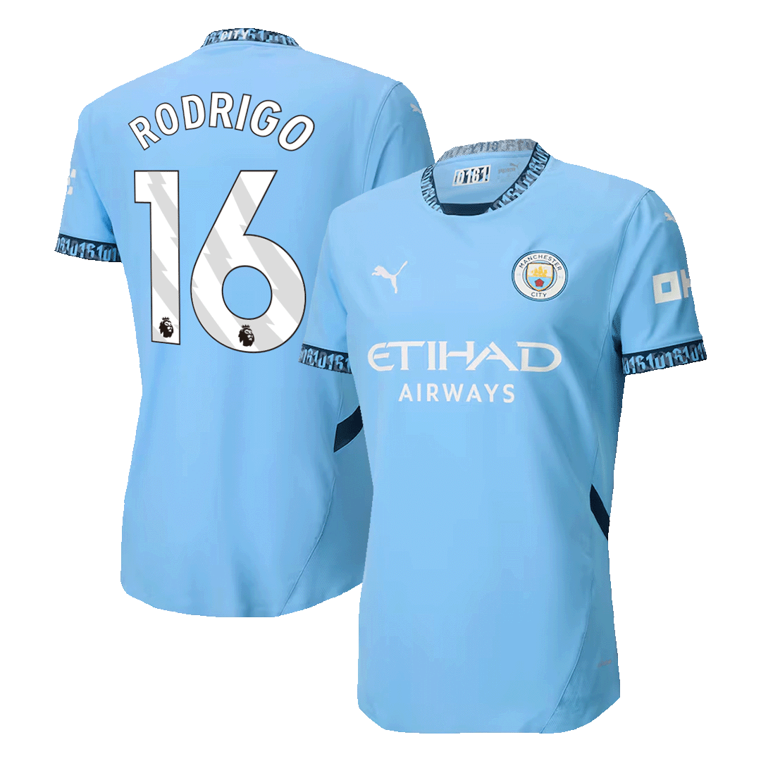 RODRIGO #16 Manchester City Home Premium Soccer Jersey 2024