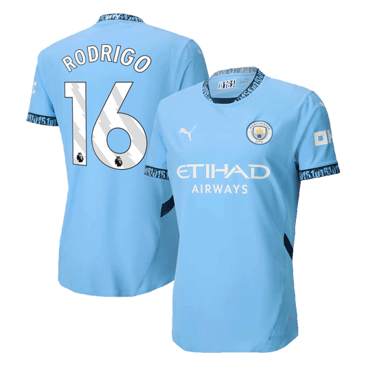 RODRIGO #16 Manchester City Home Premium Soccer Jersey 2024
