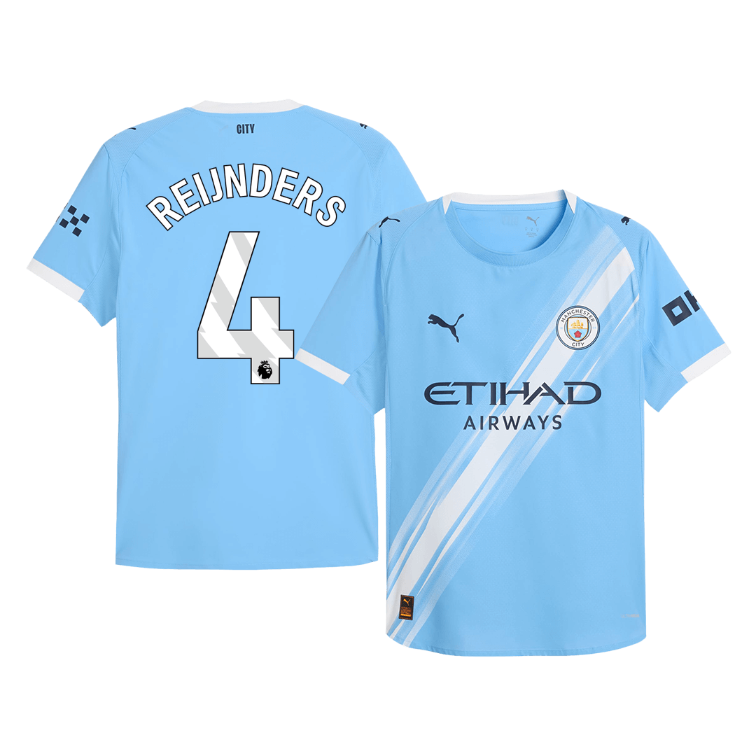 REIJNDERS #4 Manchester City Home Stadium Jersey 2025/26