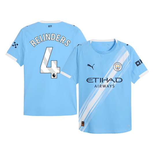 REIJNDERS #4 Manchester City Home Stadium Jersey 2025/26