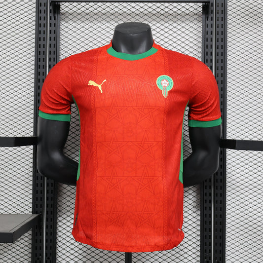 2025 Morocco Home red player Fan Jersey