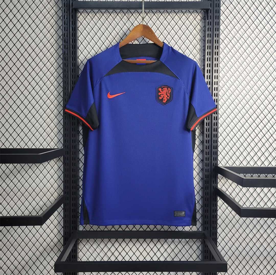 2022 World Cup Netherlands away blue soccer Fan Jersey