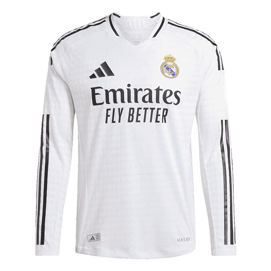 Premium Real Madrid Home Long Sleeve Soccer Jersey 2024/25
