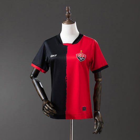 25/26 Vitoria Red and Black Women Soccer Fan Jersey